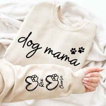 Custom Dog Mama Paws Funny Sweatshirt