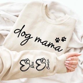 Custom Dog Mama Paws Funny Sweatshirt