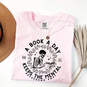 A Book a Day Skeleton T-Shirt