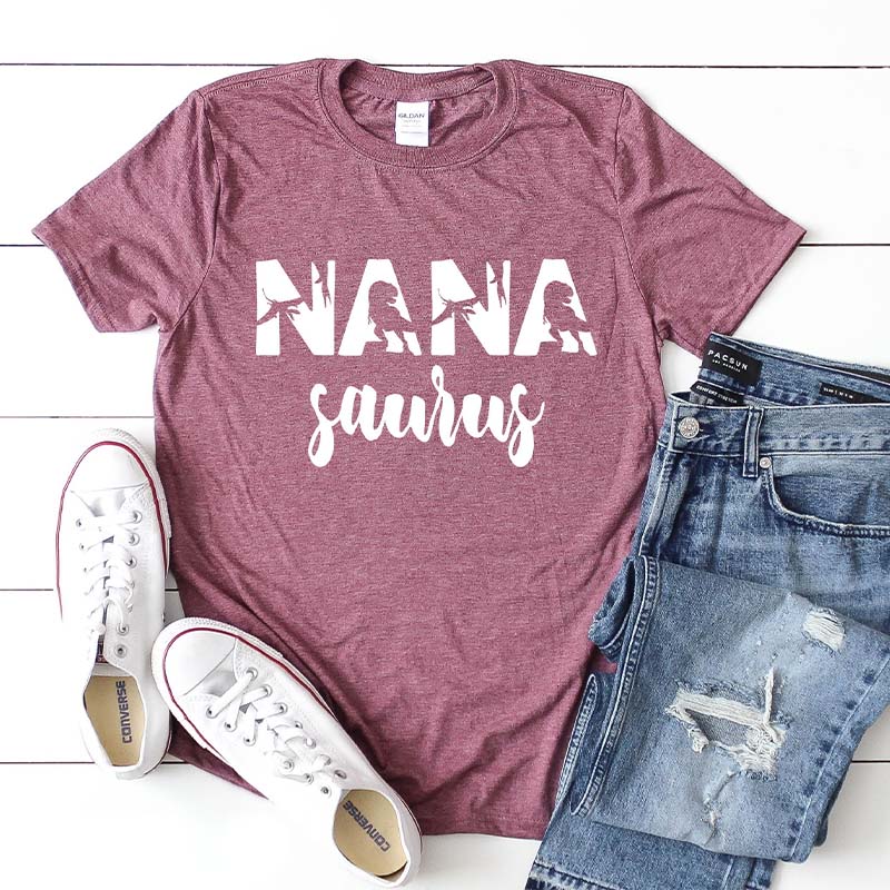 Dinosaur Nana Saurus T-Shirt