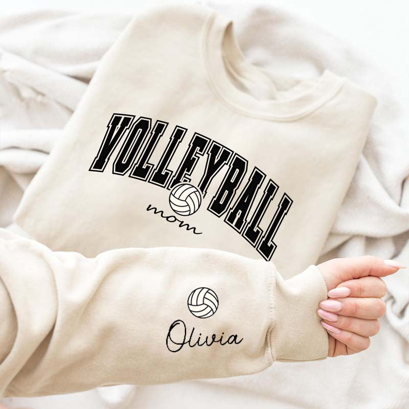 Custom Volleyball Mom Cute Sweatshirt