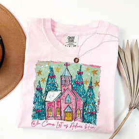 Oh Come Let Us Adore Him Christmas T-Shirt