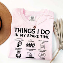 Things I Do in My Spare Time Mahjong Lover T-Shirt