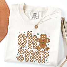 Comfort Colors Oh Snap Checkered Christmas T-Shirt
