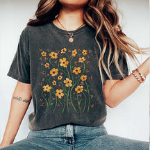 Boho Wildflowers Floral Granma T-Shirt