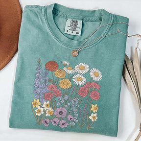 Botanical Print Wildflowers Vibes Sweatshirt