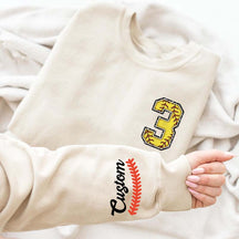 Custom Sleeve Softball Sweatshirt