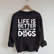 Life Is Better With Dogs Heavy Blend Sweatshirt