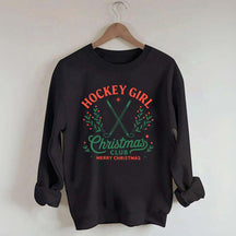 Hockey Girl Christmas Club Sweatshirt
