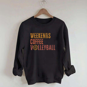 Weekends coffee volleyball Members Sweatshirt