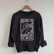 The Writer Flowers Tarot Card Sweatshirt