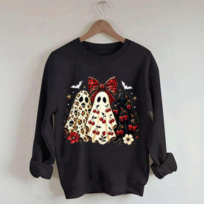 Cherry Ghost Coquette Halloween Sweatshirt