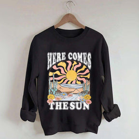 Here Comes The Sun Retro Desert Sweatshirt