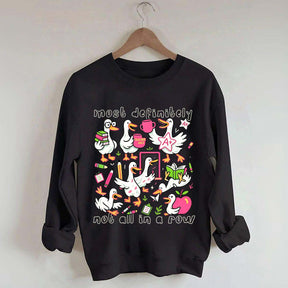 Goose Back to School Ducks In a Row Sweatshirt
