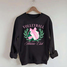 Coquette Bow Volleyball Preppy Sweatshirt