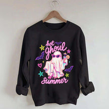 Hot Ghoul Summer Spooky Sweatshirt