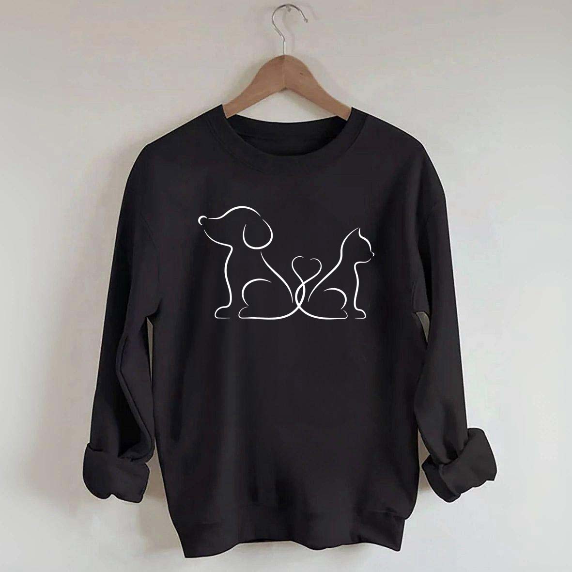 Cat Dog Lover Cute Sweatshirt