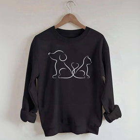 Cat Dog Lover Cute Sweatshirt