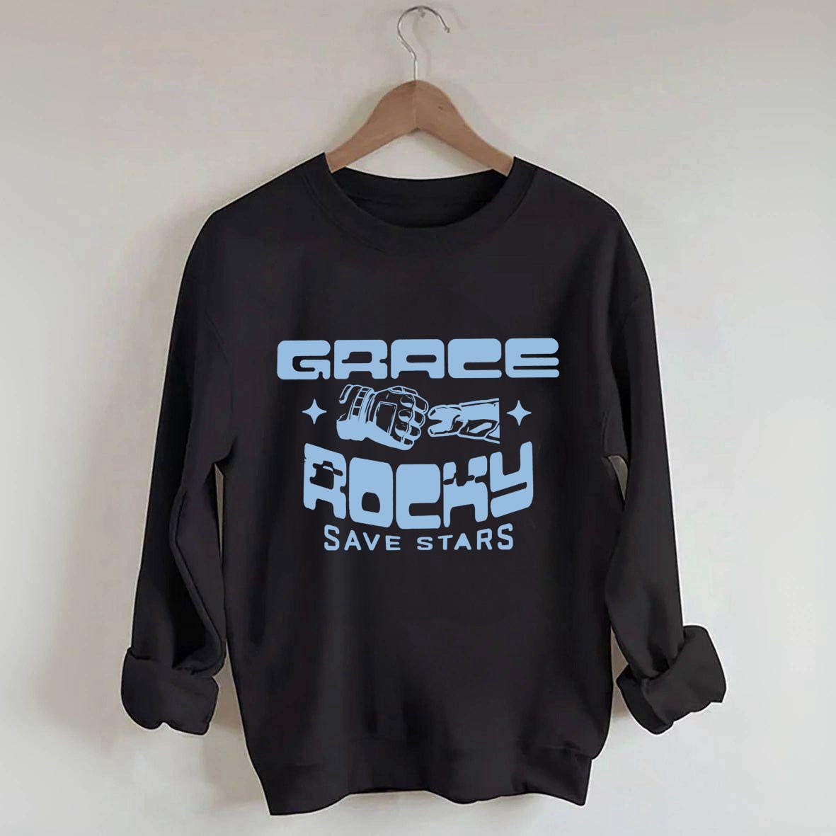 Grace Rocky Save Stars Book Lover Style Sweatshirt