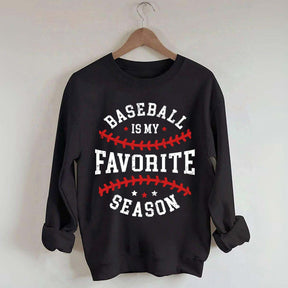 Retro Baseball Is My Favorite Season Sweatshirt