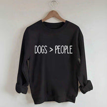 Dogs Over People Minimalist Sweatshirt