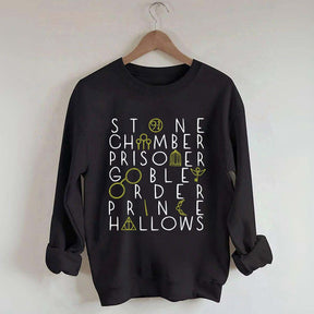 Wizard Book Titles Sweatshirt