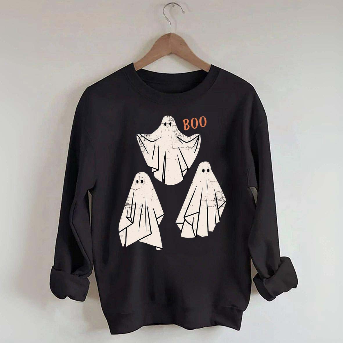 Retro Ghost Boo Sweatshirt