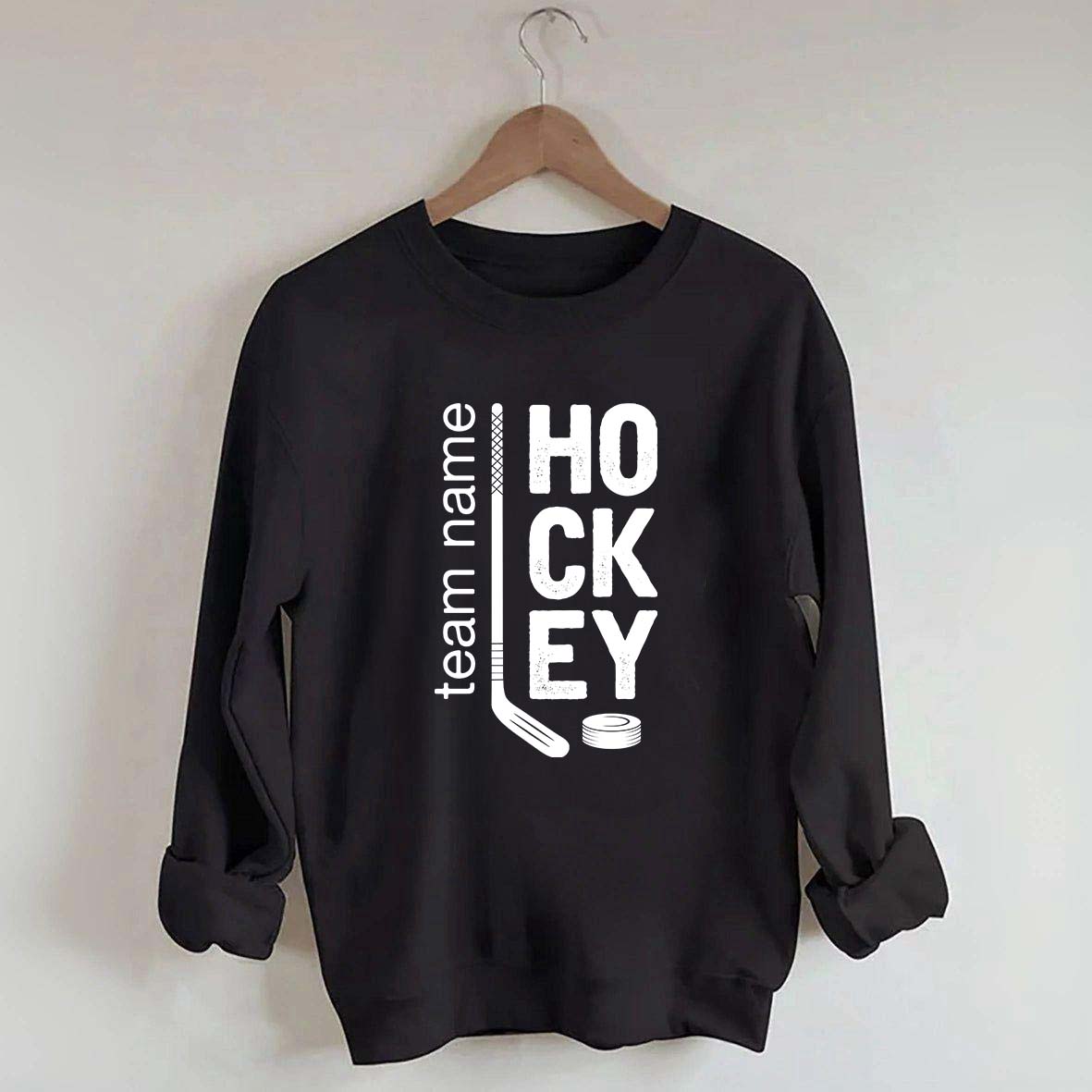 Personalized Hockey Mom Team Name Sweatshirt