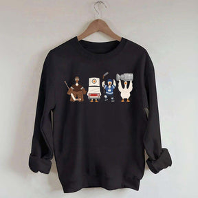Funny Hockey Goose Sweatshirt