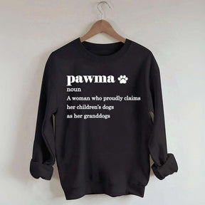 Pawma Definition Dog Mom Sweatshirt