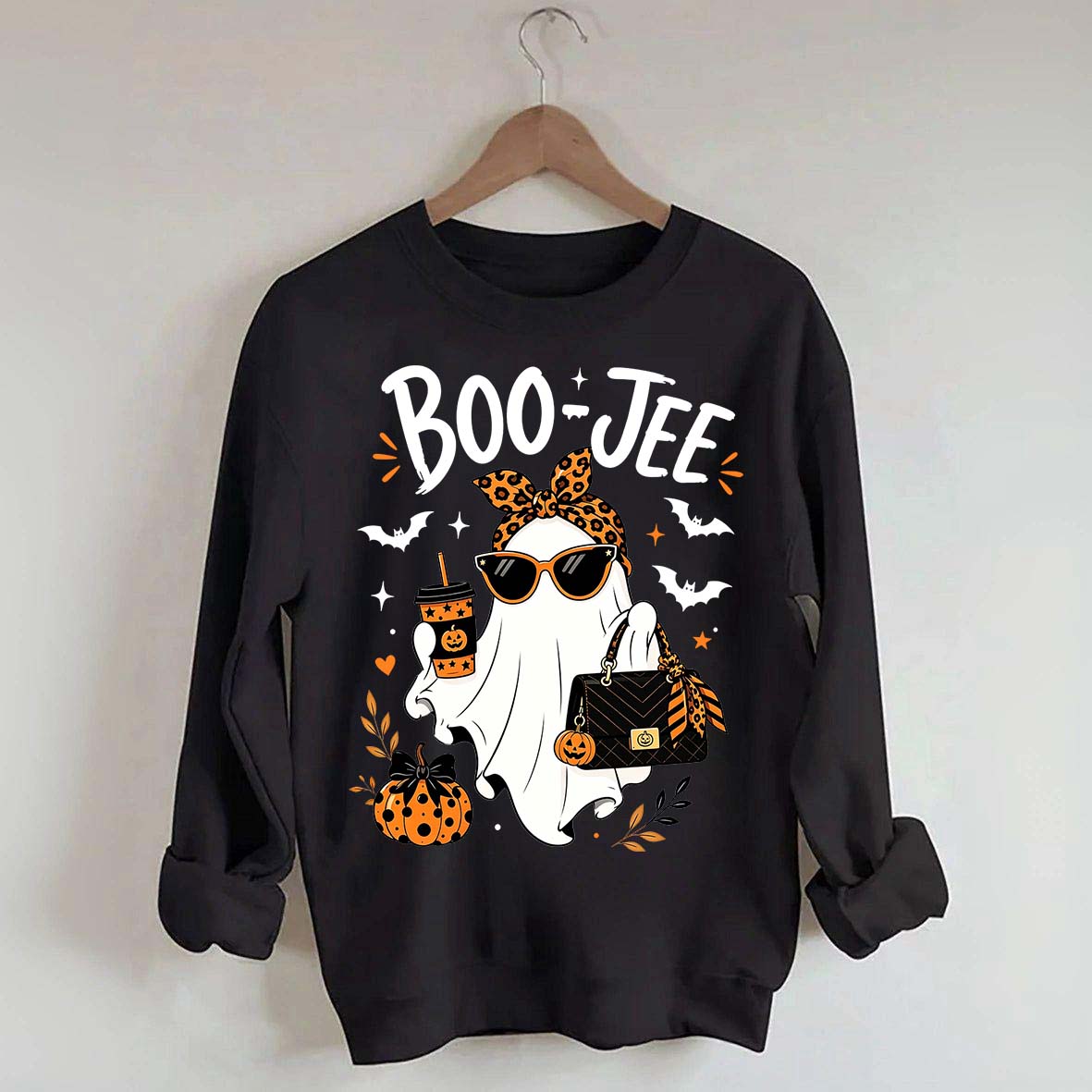 Coquette Ghost Leopard Cute Sweatshirt