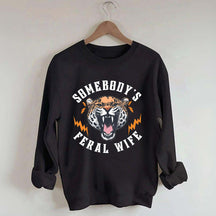 Trendy Feral Wife Leopard Sweatshirt