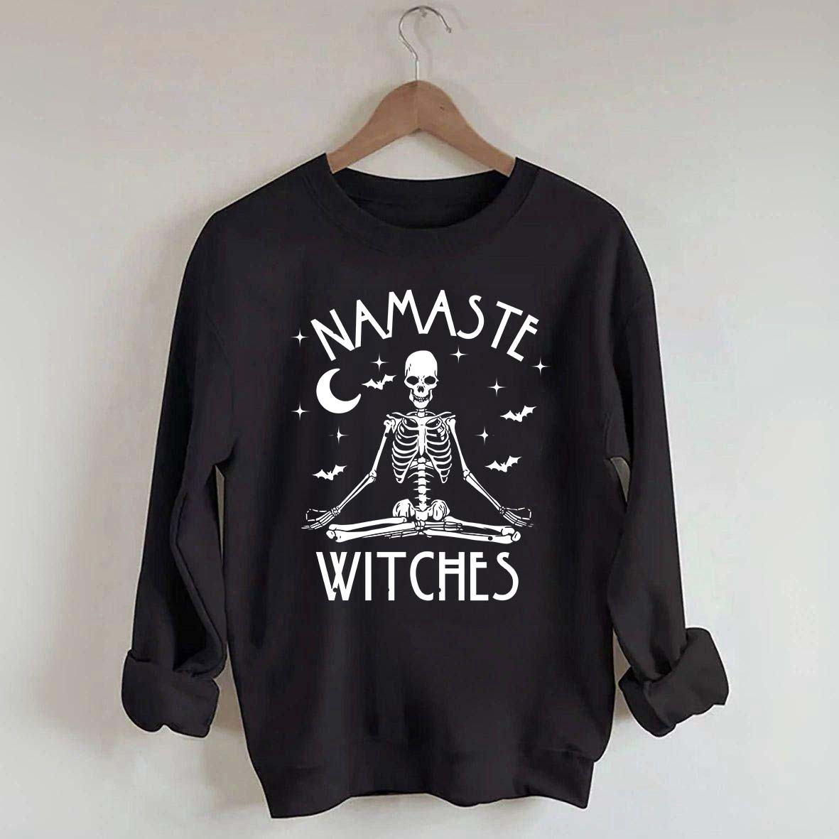 Namaste Witches Skeleton Yoga Sweatshirt