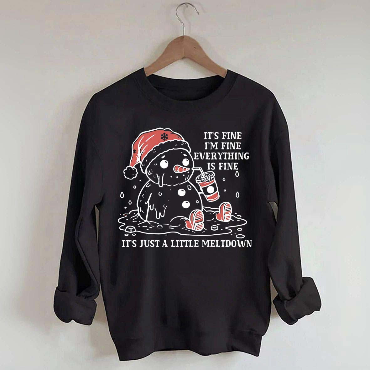 Funny Christmas Mental Health Sweatshirt