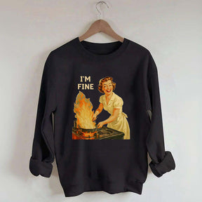 I'm Fine Retro Sweatshirt