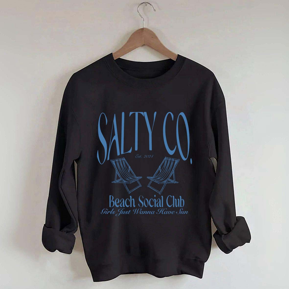 Custom Salty Co Beach Social Club Sweatshirt