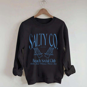 Custom Salty Co Beach Social Club Sweatshirt