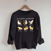 Teacher Puns Cat Lover Sweatshirt