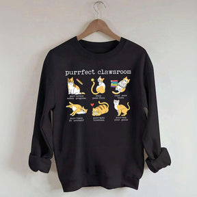 Teacher Puns Cat Lover Sweatshirt