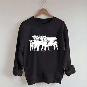 Cute Cow Western Country Love Sweatshirt