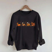 Cute Wiener Dog Turkey Costume Halloween Sweatshirt