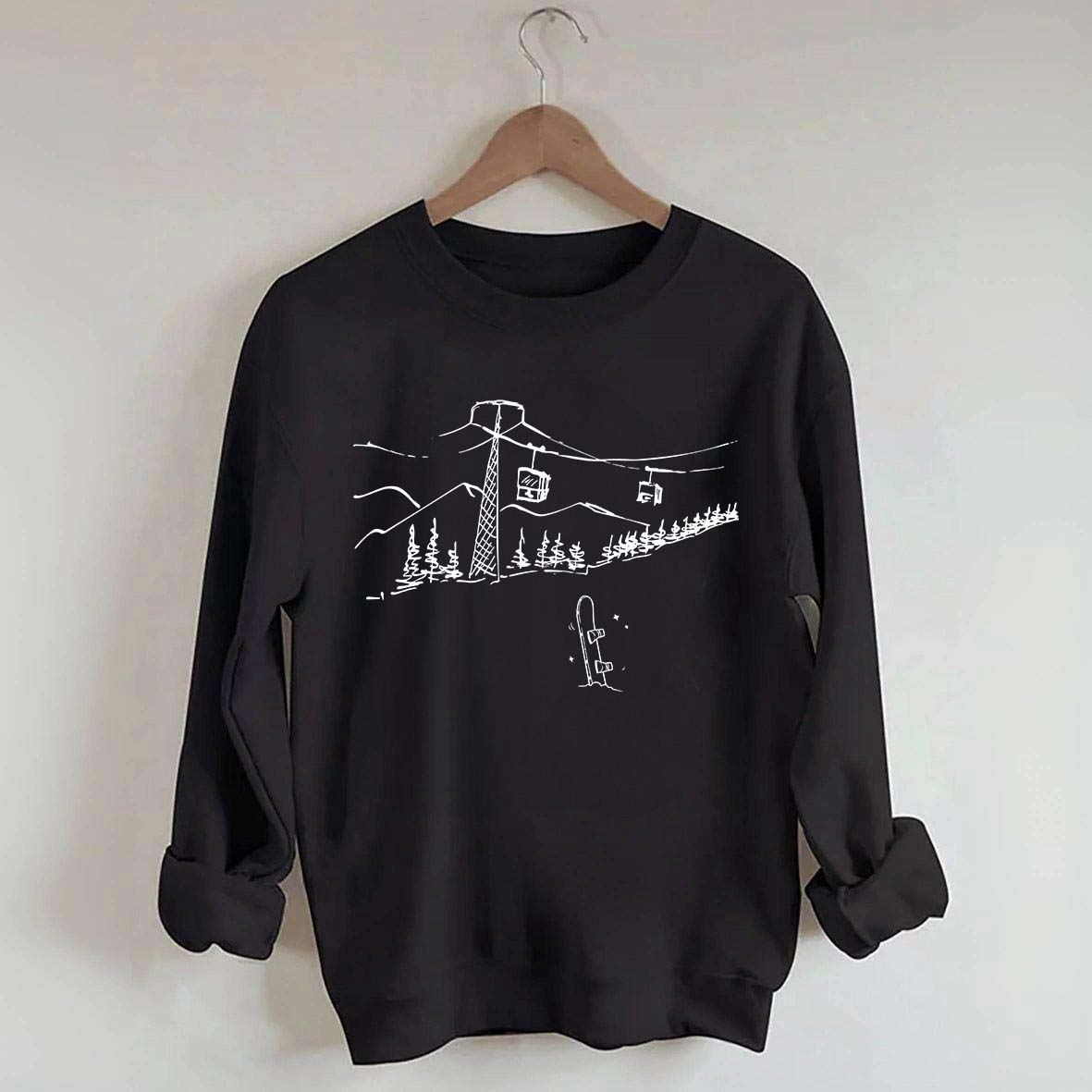 Snowboard Ski Winter Sweatshirt