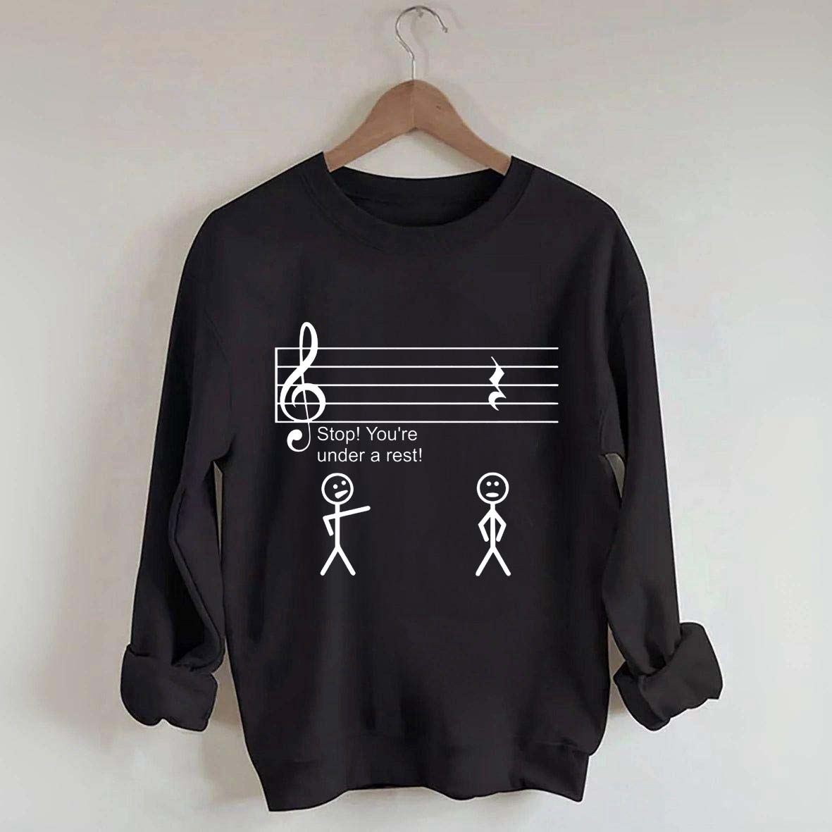 Stop Under a Rest Music Sweatshirt