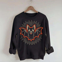 Retro Bat Spooky Season Sweatshirt