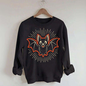 Retro Bat Spooky Season Sweatshirt