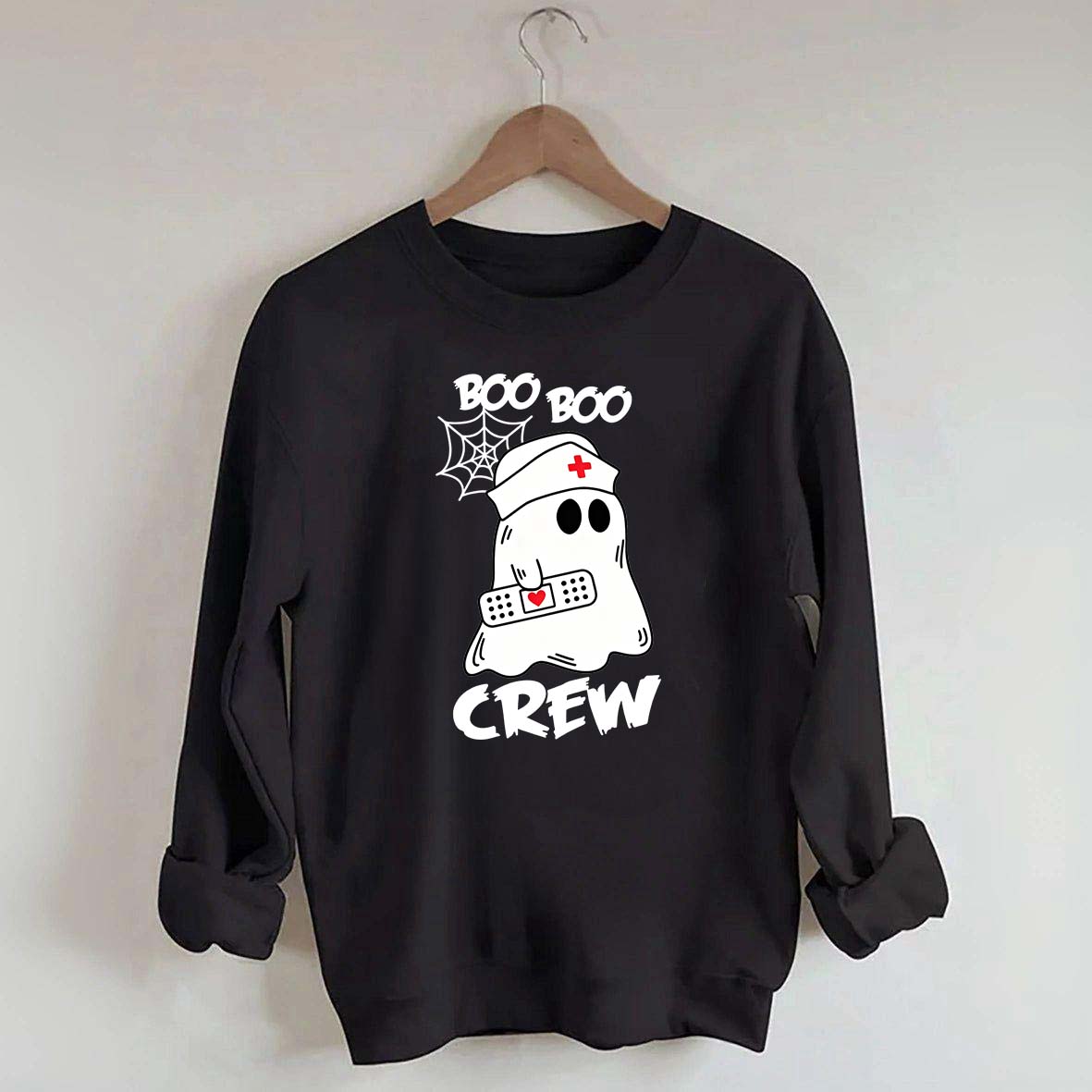 Cute Halloween Boo Crew Nurse Sweatshirt