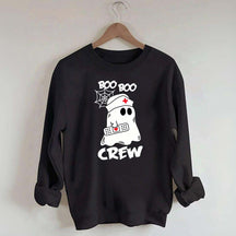 Cute Halloween Boo Crew Nurse Sweatshirt