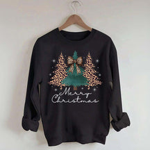 Merry and Bright Trees Chic Winter Sweatshirt