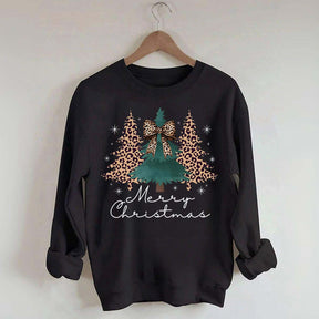 Merry and Bright Trees Chic Winter Sweatshirt