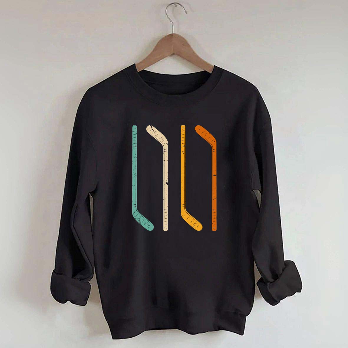 Ice Hockey Stick Vintage Sweatshirt